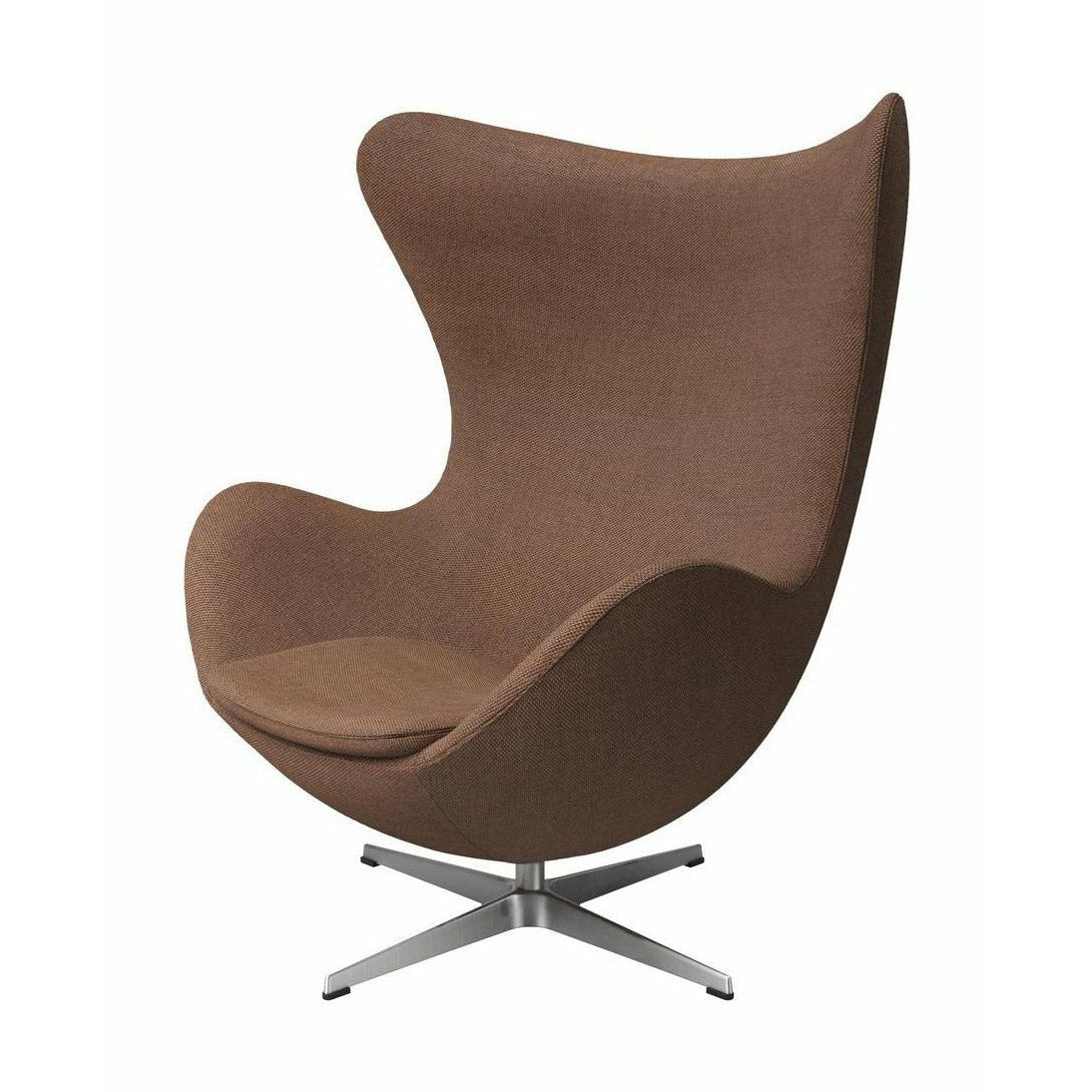 [product_category]-Fritz Hansen The Egg Lounge Chair Fabric, Brown-Fritz Hansen-3316-Alu-Re-Wool-378-FRI-1