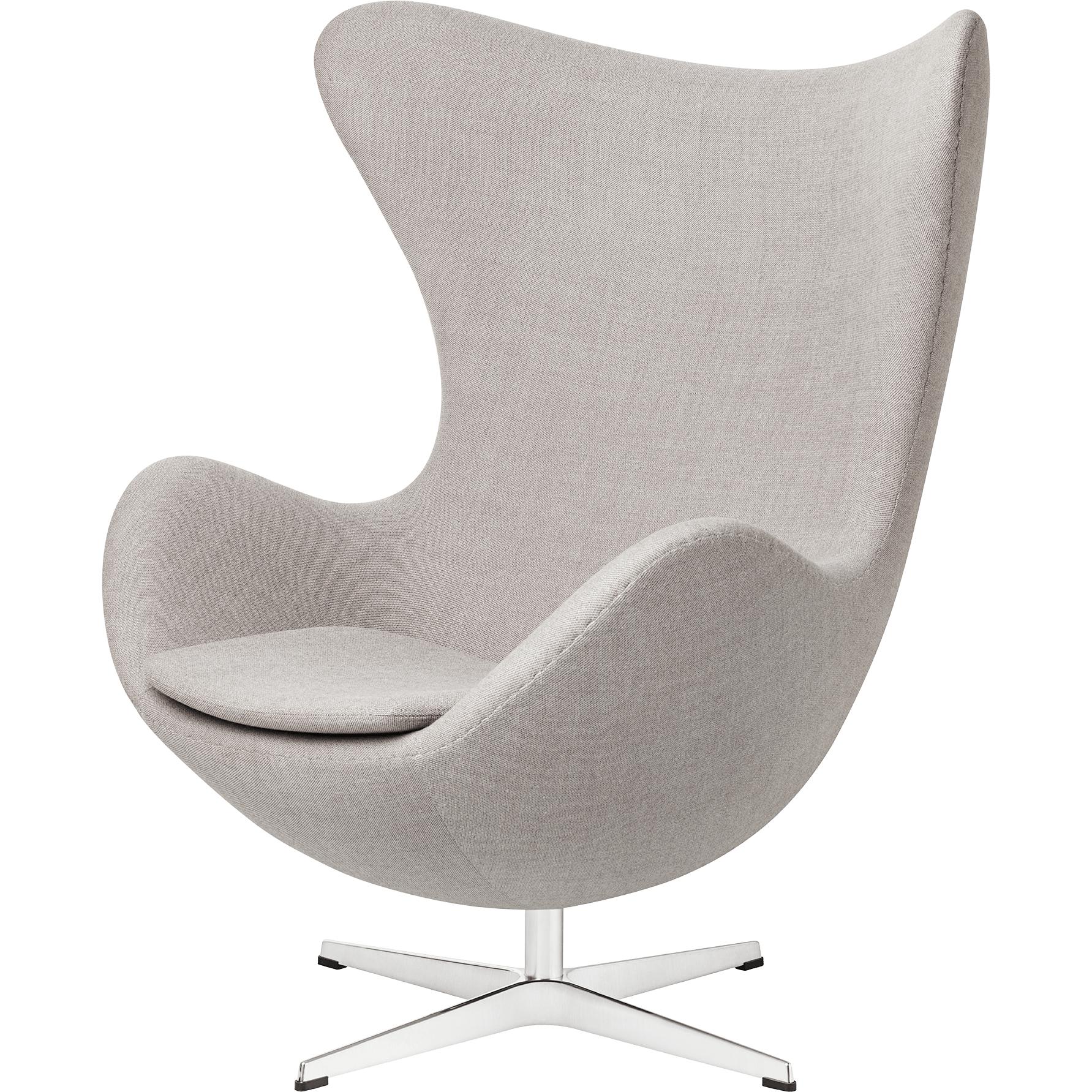 [product_category]-Fritz Hansen The Egg Lounge Chair Fabric, Capture Light Grey-Fritz Hansen-3316-4101-FRI-1