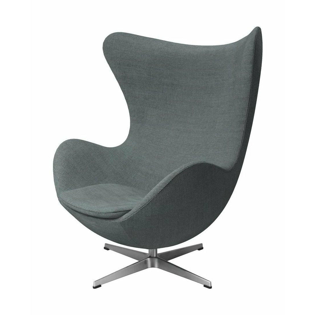 [product_category]-Fritz Hansen The Egg Lounge Chair Fabric, Light Aqua-Fritz Hansen-3316-Alu-Re-Wool-868-FRI-1