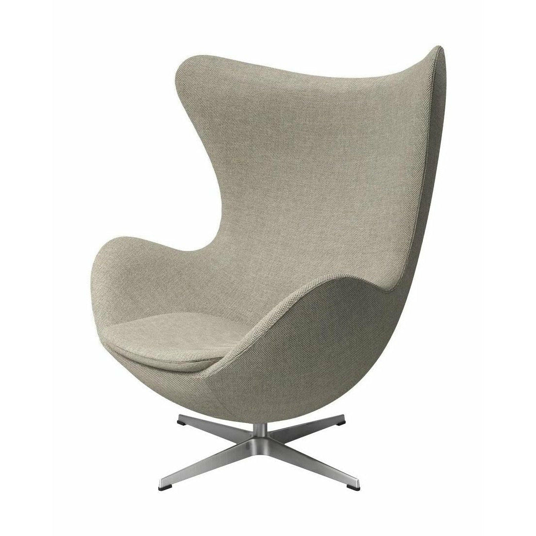 [product_category]-Fritz Hansen The Egg Lounge Chair Fabric, Light Beige-Fritz Hansen-3316-Alu-Re-Wool-218-FRI-1