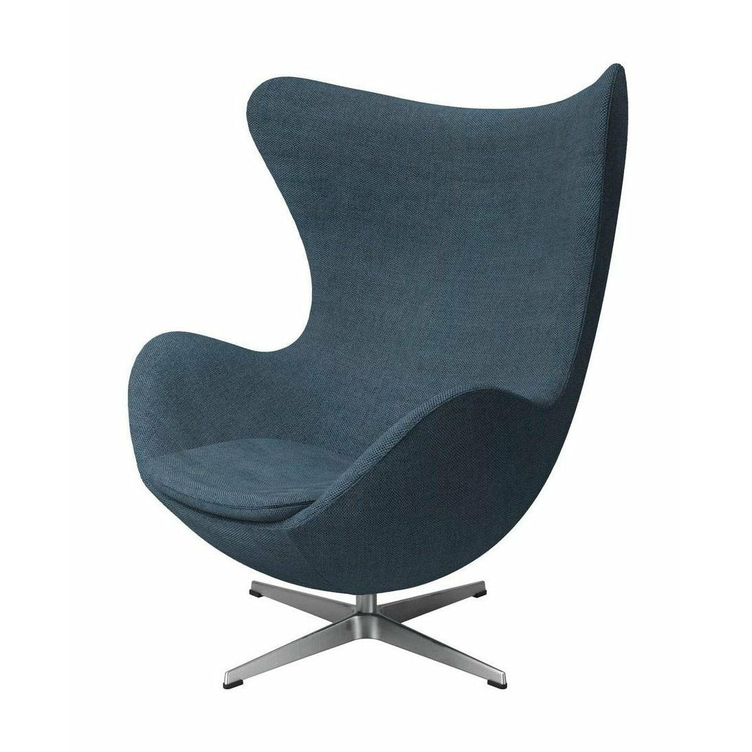 [product_category]-Fritz Hansen The Egg Lounge Chair Fabric, Natural/Light Blue-Fritz Hansen-3316-Alu-Re-Wool-768-FRI-1
