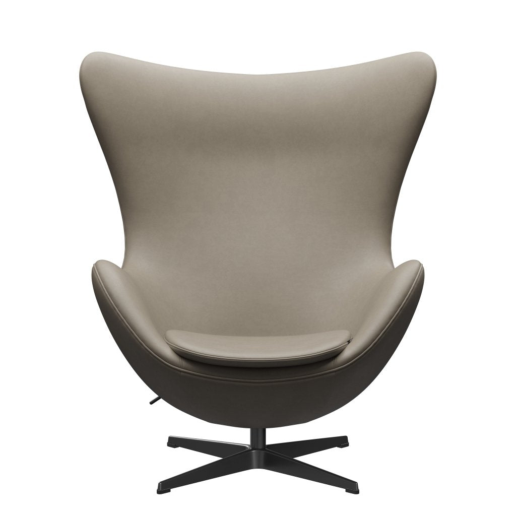 [product_category]-Fritz Hansen The Egg Lounge Chair Leather, Black/Essential Light Grey-Fritz Hansen-3316-STLIGR-BLLA-FRI-1