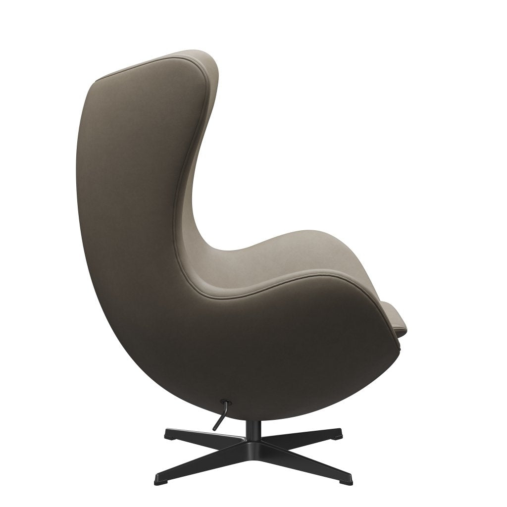 [product_category]-Fritz Hansen The Egg Lounge Chair Leather, Black/Essential Light Grey-Fritz Hansen-3316-STLIGR-BLLA-FRI-3