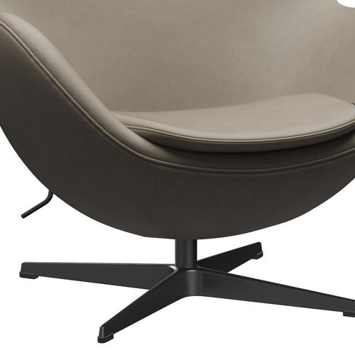 [product_category]-Fritz Hansen The Egg Lounge Chair Leather, Black/Essential Light Grey-Fritz Hansen-3316-STLIGR-BLLA-FRI-6