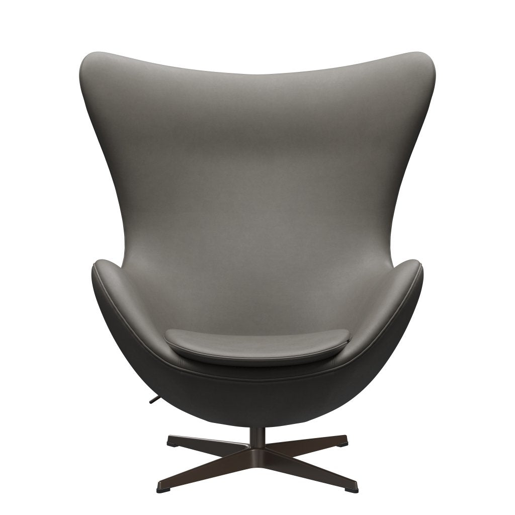 [product_category]-Fritz Hansen The Egg Lounge Chair Leather, Brown Bronze/Essential Lava-Fritz Hansen-3316-STLAVA-BBBASE-FRI-1