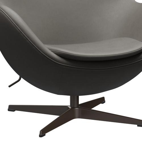 [product_category]-Fritz Hansen The Egg Lounge Chair Leather, Brown Bronze/Essential Lava-Fritz Hansen-3316-STLAVA-BBBASE-FRI-6