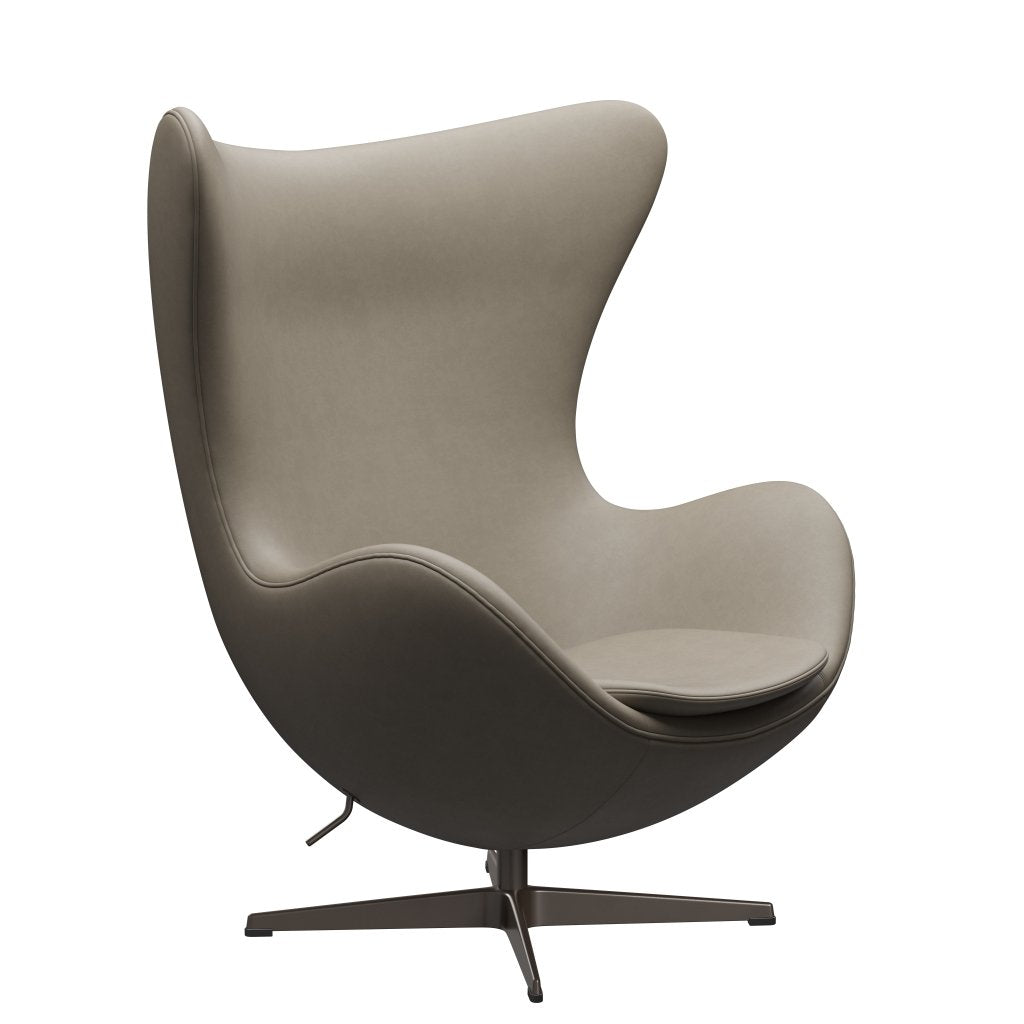 [product_category]-Fritz Hansen The Egg Lounge Chair Leather, Brown Bronze/Essential Light Grey-Fritz Hansen-3316-STLIGR-BBBASE-FRI-2