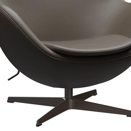 [product_category]-Fritz Hansen The Egg Lounge Chair Leather, Brown Bronze/Essential Stone-Fritz Hansen-3316-STSTON-BBBASE-FRI-6