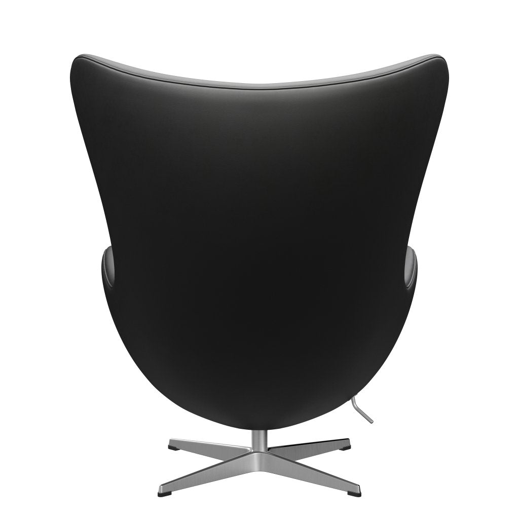 [product_category]-Fritz Hansen The Egg Lounge Chair Leather, Satin Brushed Aluminium/Essential Black-Fritz Hansen-3316-STBLA-SPAL-FRI-4