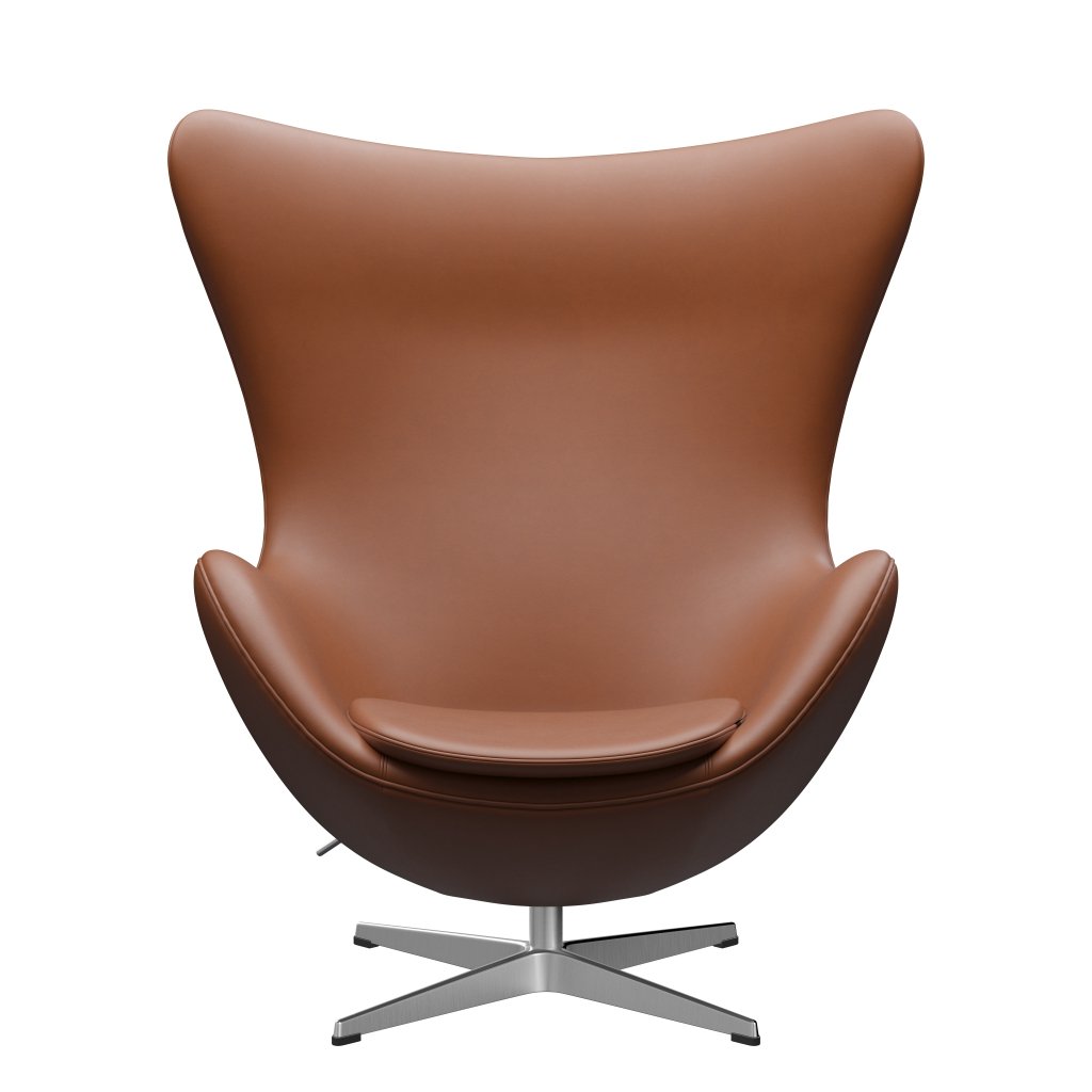 [product_category]-Fritz Hansen The Egg Lounge Chair Leather, Satin Brushed Aluminium/Essential Walnut-Fritz Hansen-3316-STWALT-SPAL-FRI-1