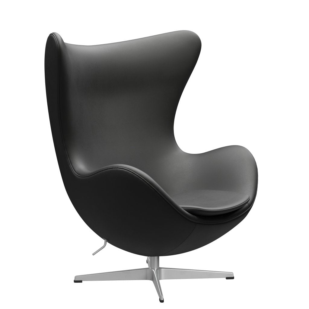 [product_category]-Fritz Hansen The Egg Lounge Chair Leather, Silver Grey/Essential Black-Fritz Hansen-3316-STBLA-SGBASE-FRI-2