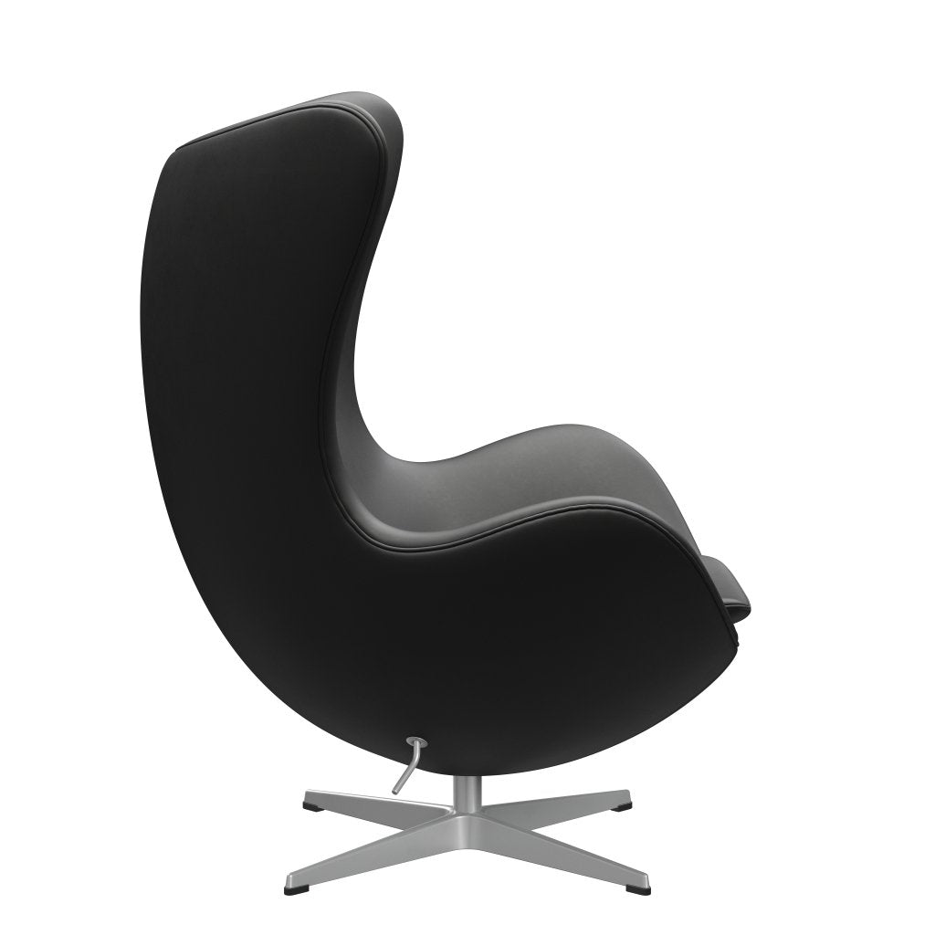 [product_category]-Fritz Hansen The Egg Lounge Chair Leather, Silver Grey/Essential Black-Fritz Hansen-3316-STBLA-SGBASE-FRI-3