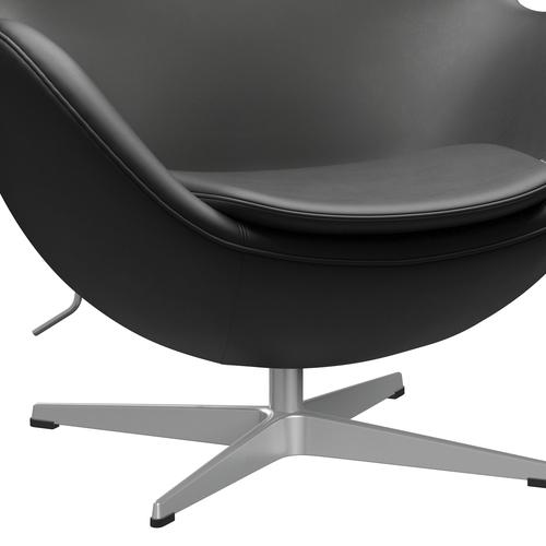 [product_category]-Fritz Hansen The Egg Lounge Chair Leather, Silver Grey/Essential Black-Fritz Hansen-3316-STBLA-SGBASE-FRI-6