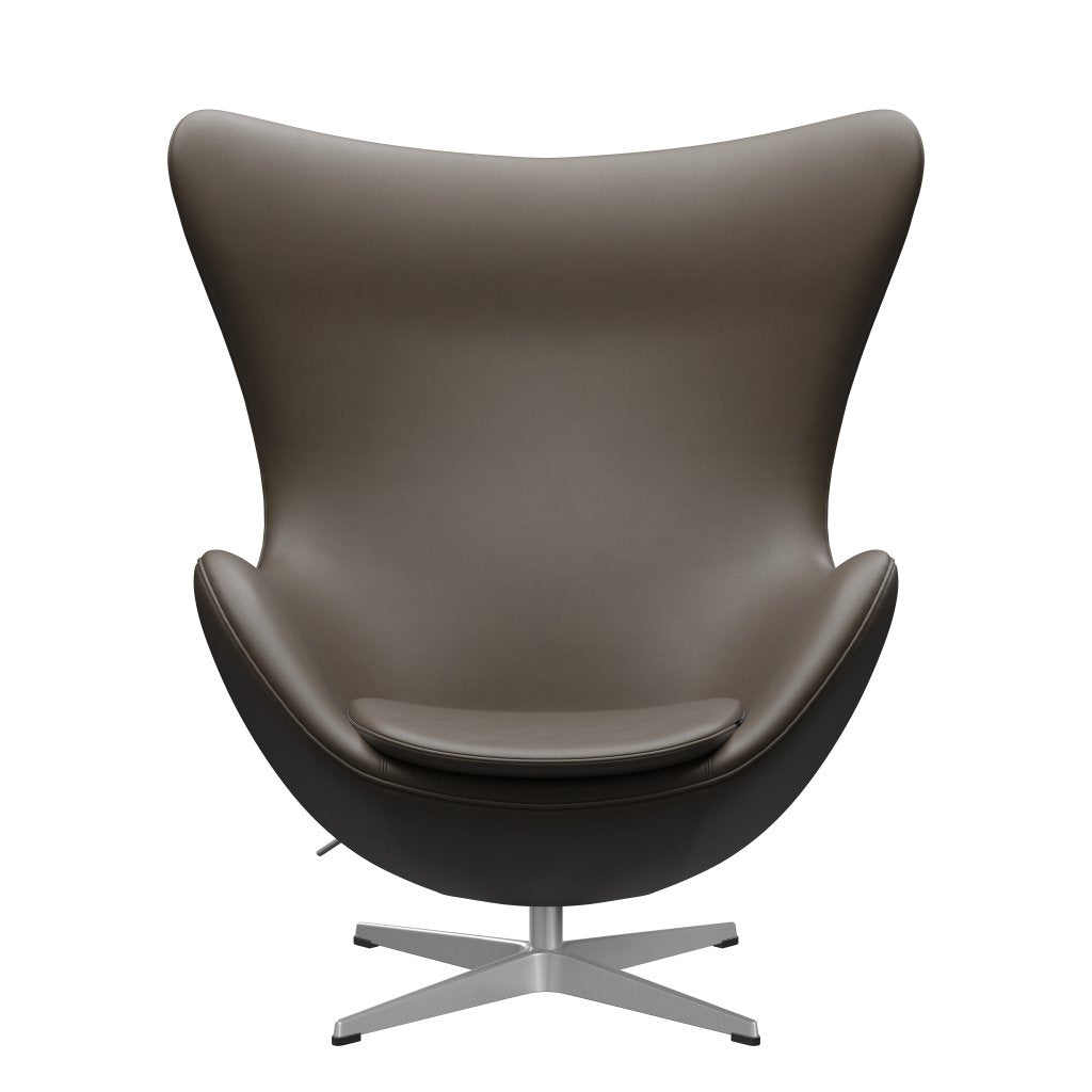 [product_category]-Fritz Hansen The Egg Lounge Chair Leather, Silver Grey/Essential Stone-Fritz Hansen-3316-STSTON-SGBASE-FRI-1