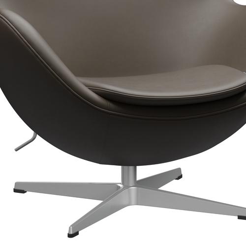 [product_category]-Fritz Hansen The Egg Lounge Chair Leather, Silver Grey/Essential Stone-Fritz Hansen-3316-STSTON-SGBASE-FRI-6