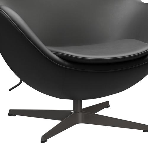 [product_category]-Fritz Hansen The Egg Lounge Chair Leather, Warm Graphite/Essential Black-Fritz Hansen-3316-STBLA-WGBASE-FRI-6