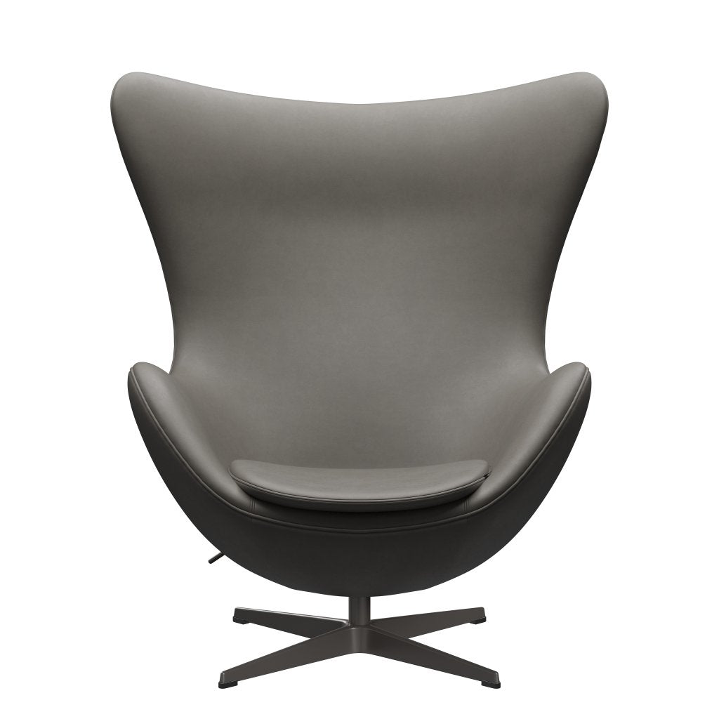[product_category]-Fritz Hansen The Egg Lounge Chair Leather, Warm Graphite/Essential Lava-Fritz Hansen-3316-STLAVA-WGBASE-FRI-1
