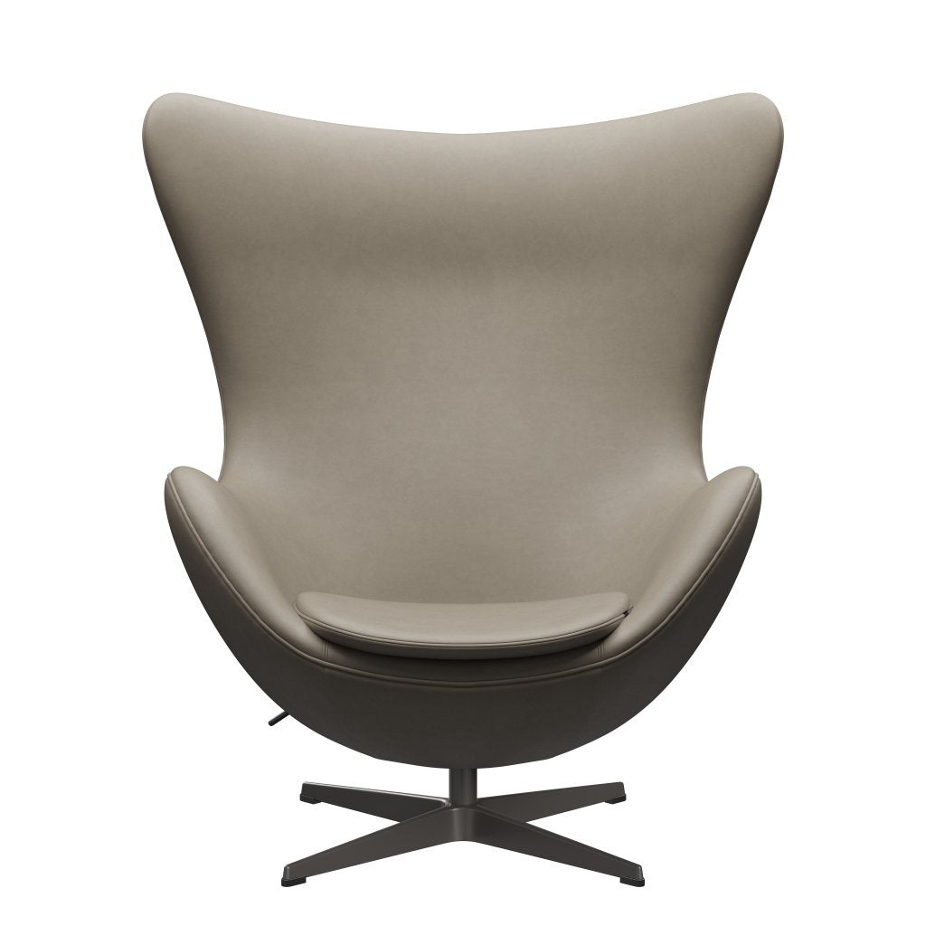[product_category]-Fritz Hansen The Egg Lounge Chair Leather, Warm Graphite/Essential Light Grey-Fritz Hansen-3316-STLIGR-WGBASE-FRI-1