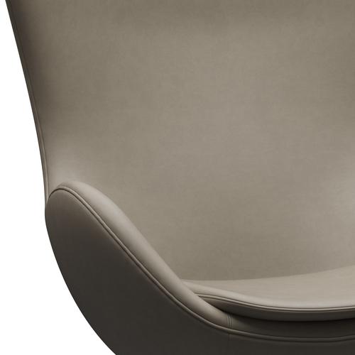 [product_category]-Fritz Hansen The Egg Lounge Chair Leather, Warm Graphite/Essential Light Grey-Fritz Hansen-3316-STLIGR-WGBASE-FRI-5