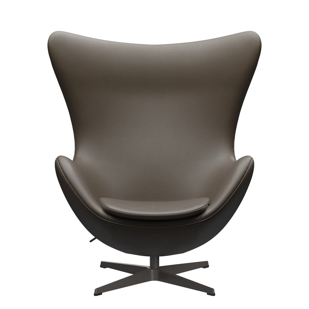 [product_category]-Fritz Hansen The Egg Lounge Chair Leather, Warm Graphite/Essential Stone-Fritz Hansen-3316-STSTON-WGBASE-FRI-1