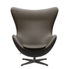 Fritz Hansen The Egg™ Lounge Chair Leather, Warm Graphite/Essential Stone