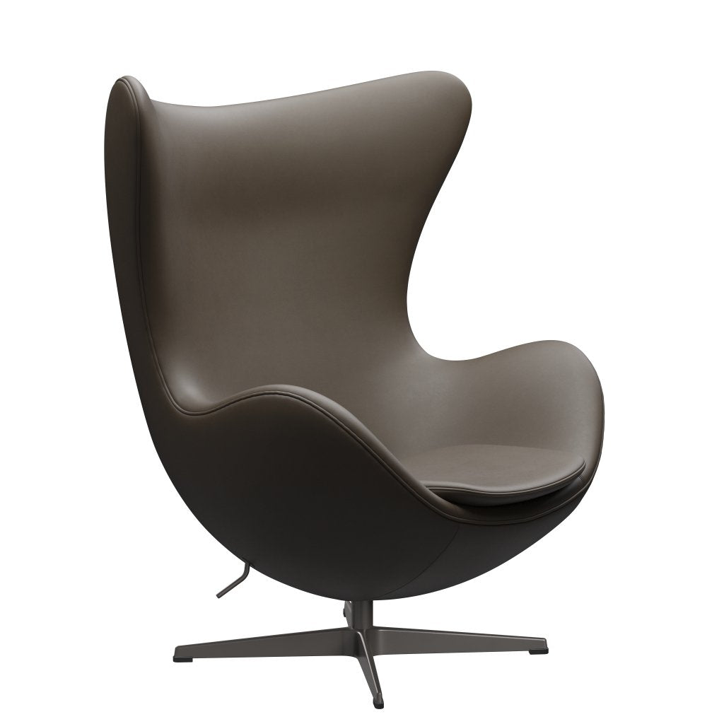 [product_category]-Fritz Hansen The Egg Lounge Chair Leather, Warm Graphite/Essential Stone-Fritz Hansen-3316-STSTON-WGBASE-FRI-2