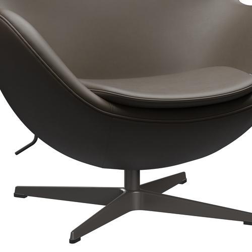 [product_category]-Fritz Hansen The Egg Lounge Chair Leather, Warm Graphite/Essential Stone-Fritz Hansen-3316-STSTON-WGBASE-FRI-6