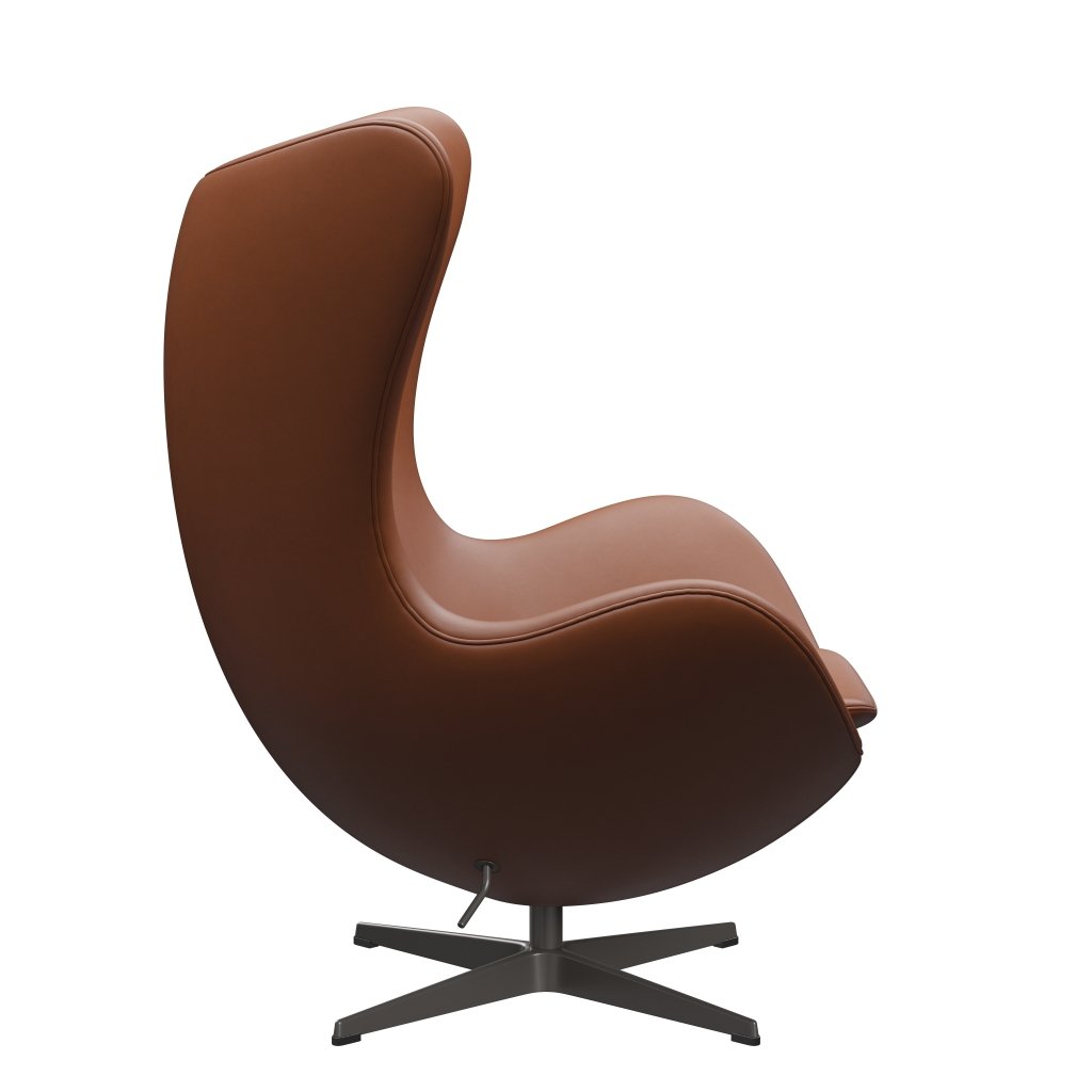 [product_category]-Fritz Hansen The Egg Lounge Chair Leather, Warm Graphite/Essential Walnut-Fritz Hansen-3316-STWALT-WGBASE-FRI-3