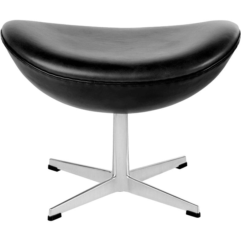 [product_category]-Fritz Hansen The Egg Stool Leather, Basic Black-Fritz Hansen-3127-basic black-FRI-1