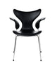 Fritz Hansen The Lily™ Armchair Full Upholstery Leather, Elegance Black