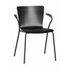 Fritz Hansen Vico Duo™ Vm113 Chair With Armrest, Black/Ash Black