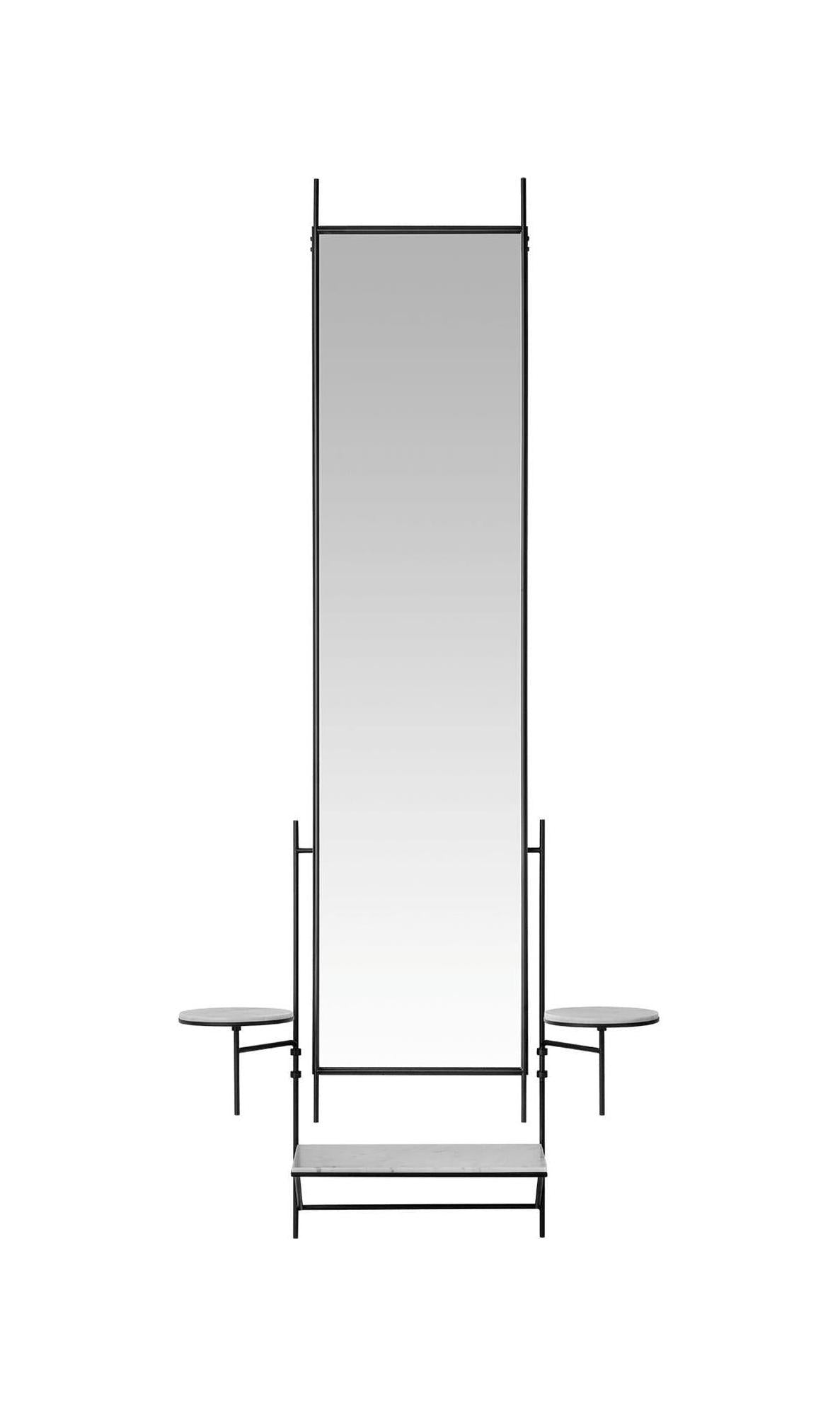[product_category]-Fritz Hansen Wall Mirror Mirror, White Carrara Marble-Fritz Hansen-FH-WM-whitecarrara-FRI-1