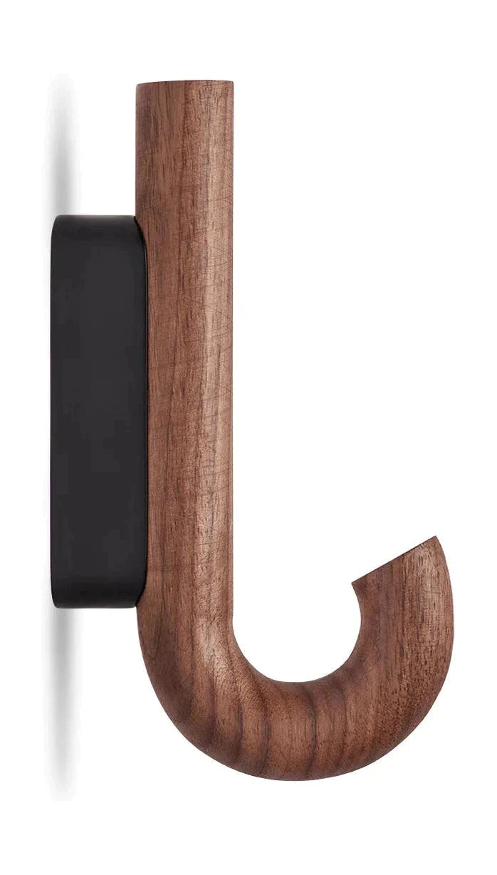 [product_category]-Gejst Hook Mini Hook, Walnut/Black-Gejst-5712731102483-10248-GEJ-1