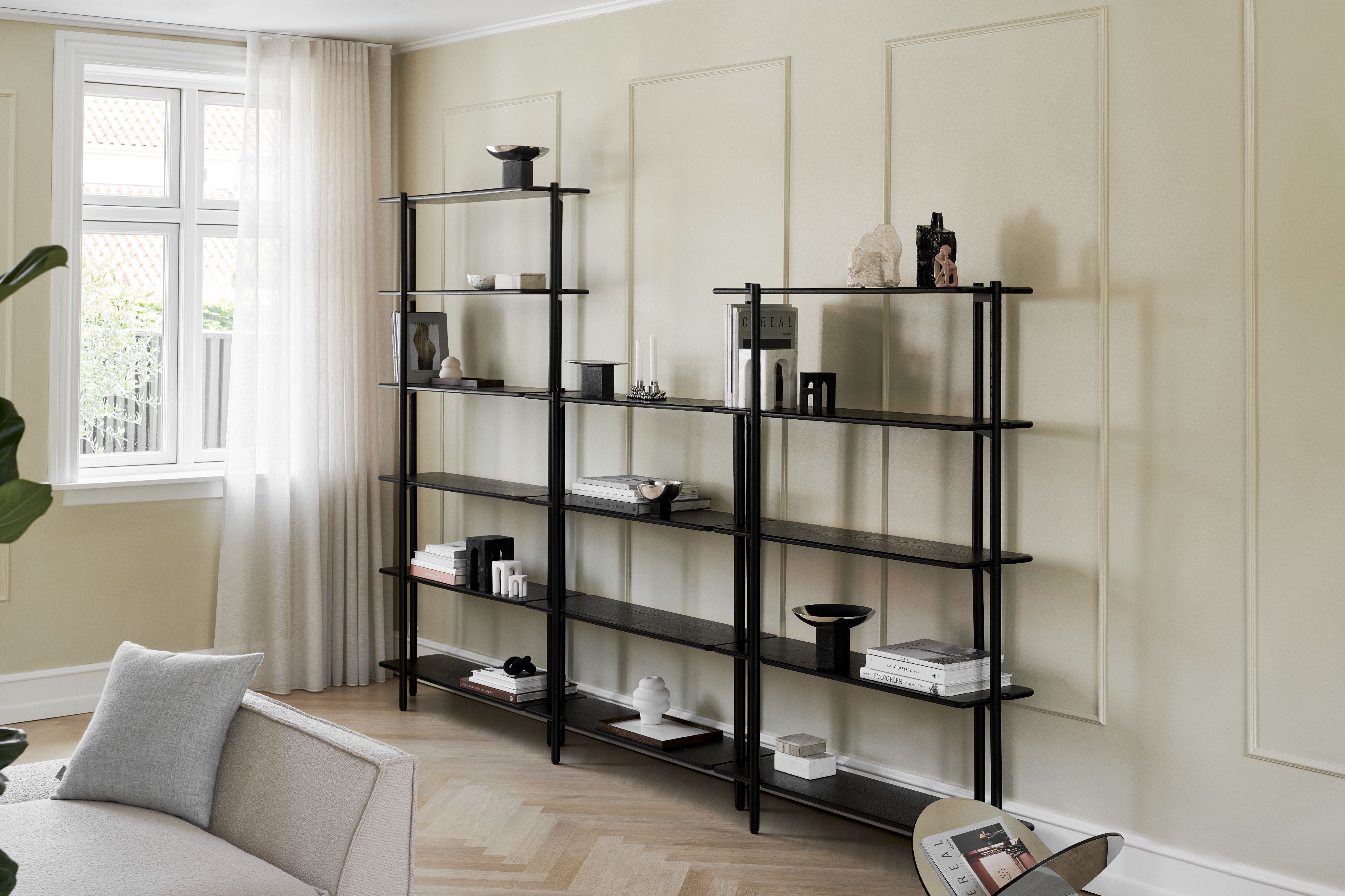 [product_category]-Gejst Invi Bookcase Black Oak, Module 1-Gejst-5712731203005-20300-GEJ-12