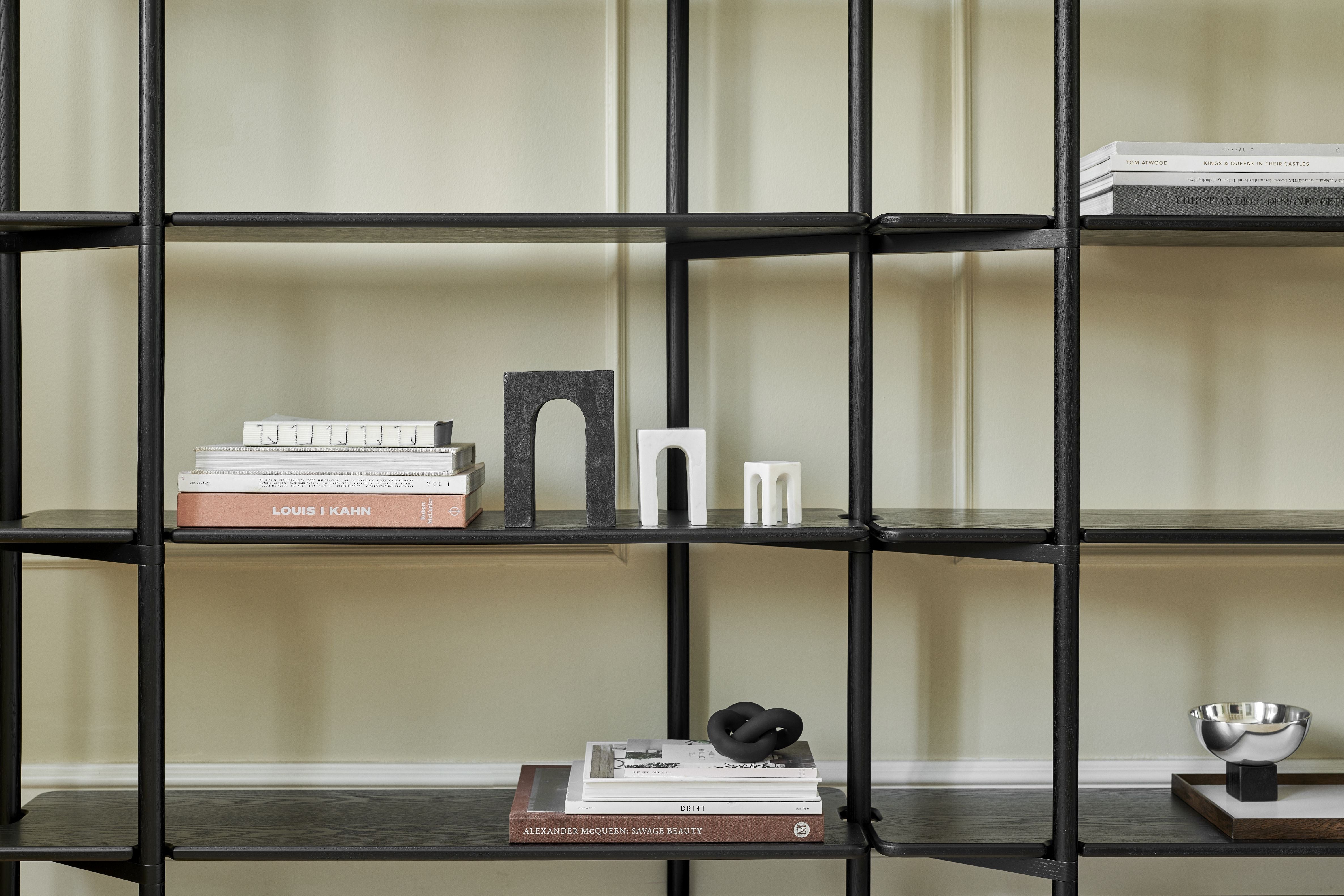 [product_category]-Gejst Invi Bookcase Black Oak, Module 1-Gejst-5712731203005-20300-GEJ-5