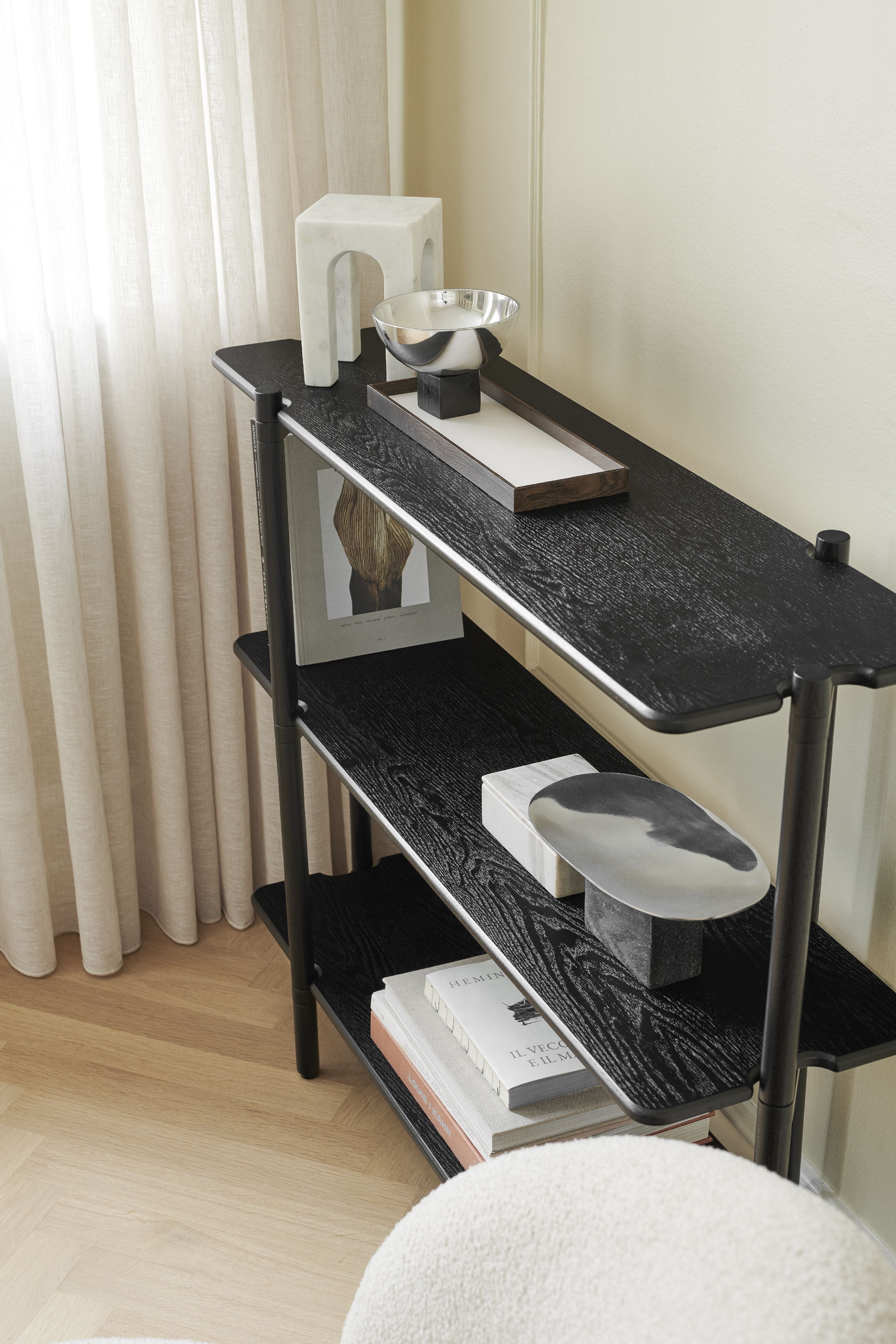 [product_category]-Gejst Invi Bookcase Black Oak, Module 1-Gejst-5712731203005-20300-GEJ-9