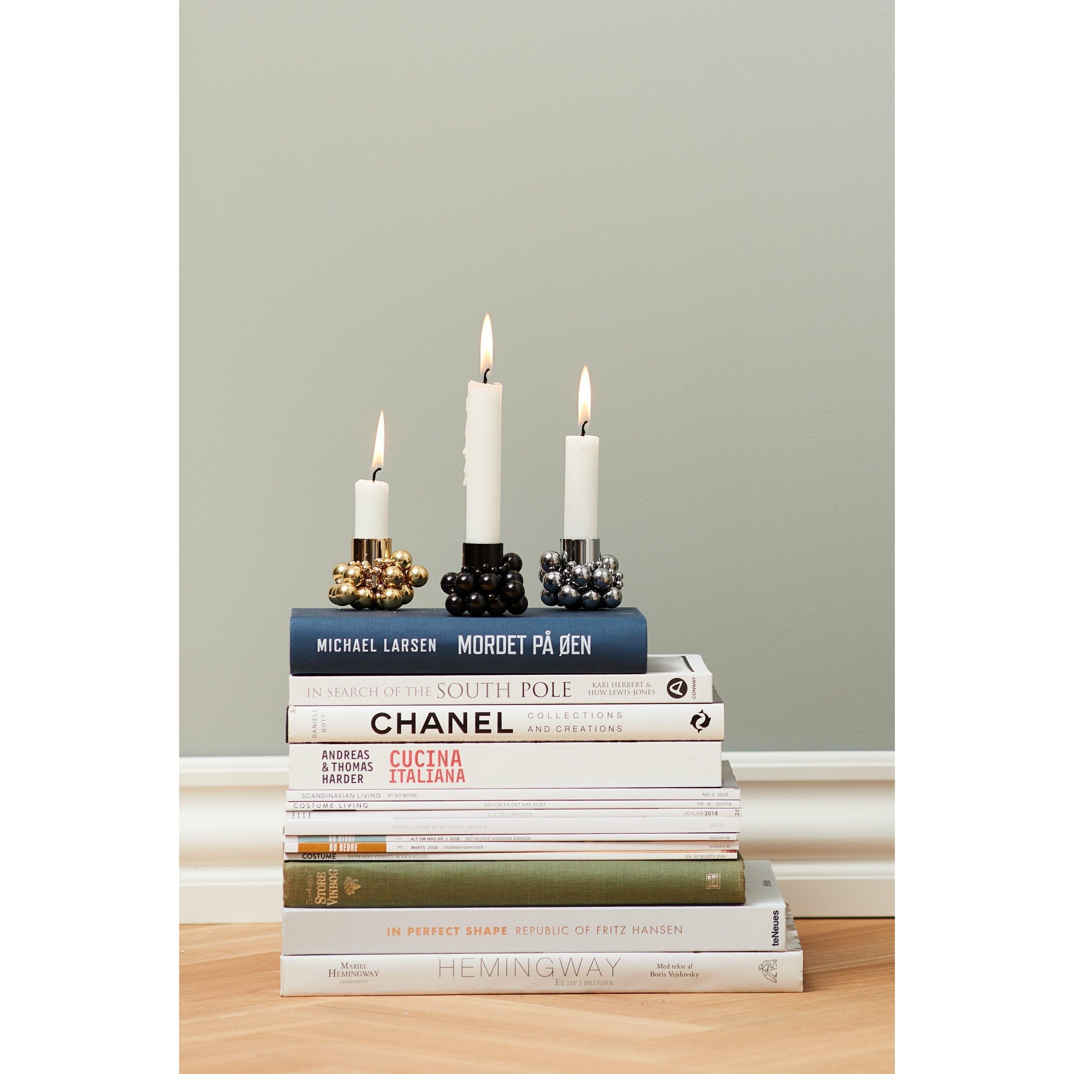 [product_category]-Gejst Molekyl Candle Holder Black 2pcs, 3,3cm-Gejst-5712731100212-10021-GEJ-3