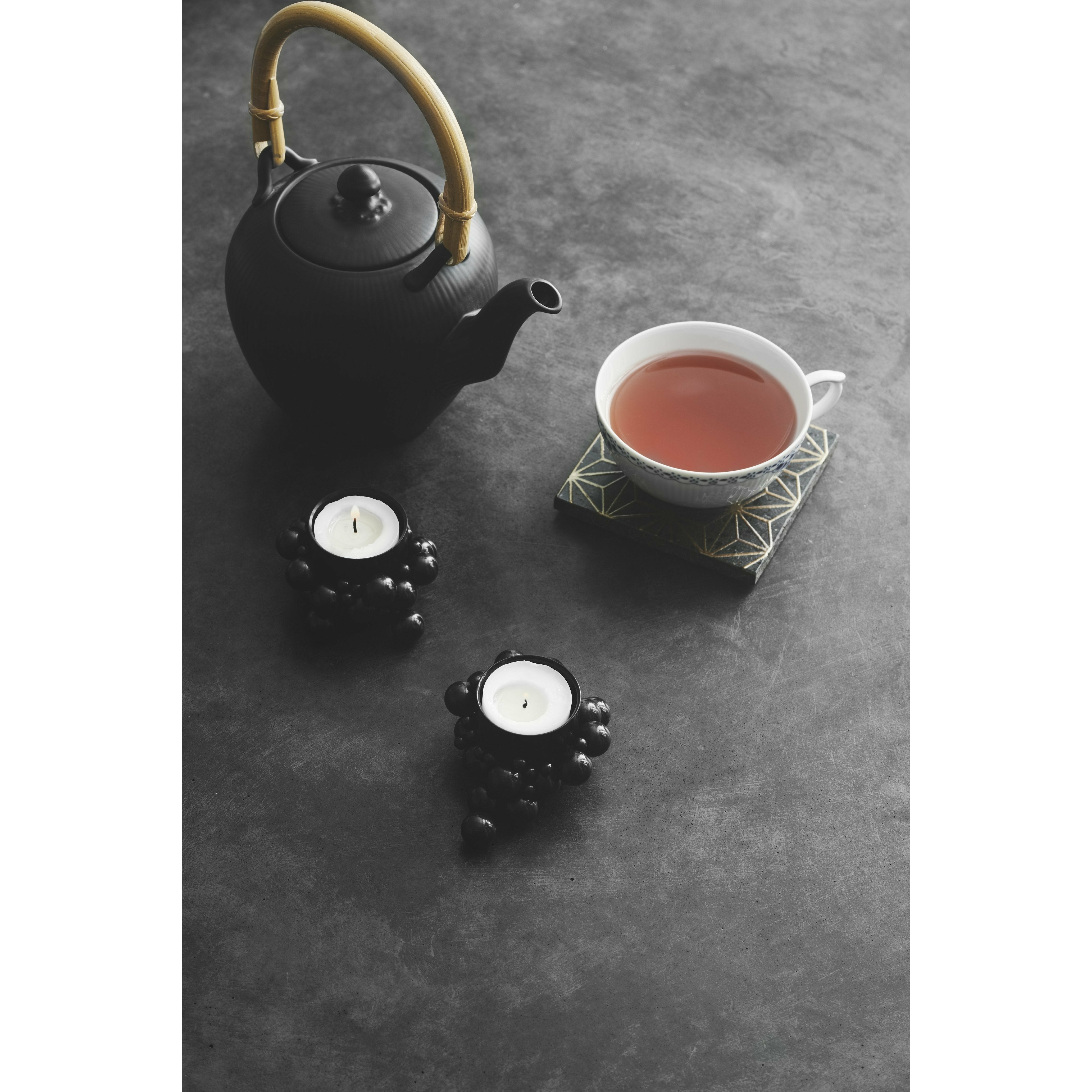 [product_category]-Gejst Molekyl Tealight Holder 3 Cm, Black-Gejst-5712731100502-10050-GEJ-2