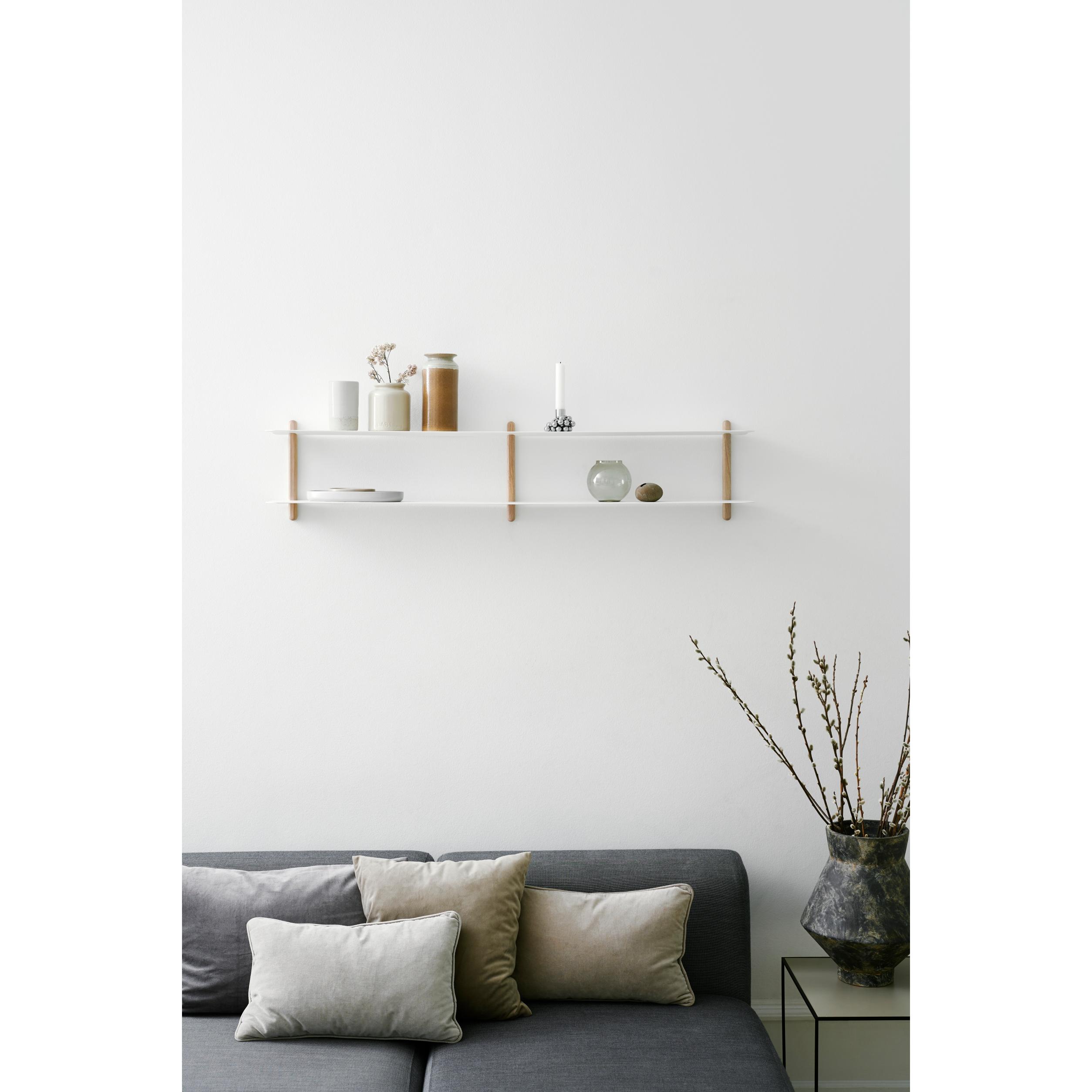 [product_category]-Gejst Nivo Shelf C Light Oak/White, 25cm-Gejst-5712731201216-20121-GEJ-4