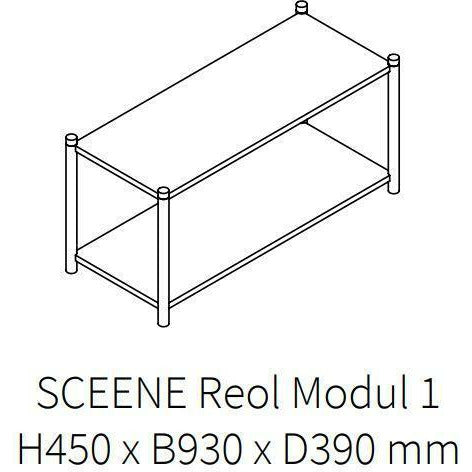 [product_category]-Gejst Sceene Reol Module 1, Black Oak-Gejst-5712731202053-20205-GEJ-1