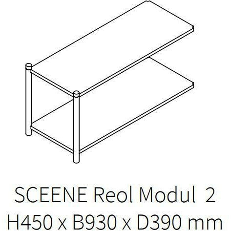 [product_category]-Gejst Sceene Reol Module 2, Black Oak-Gejst-5712731202060-20206-GEJ-1