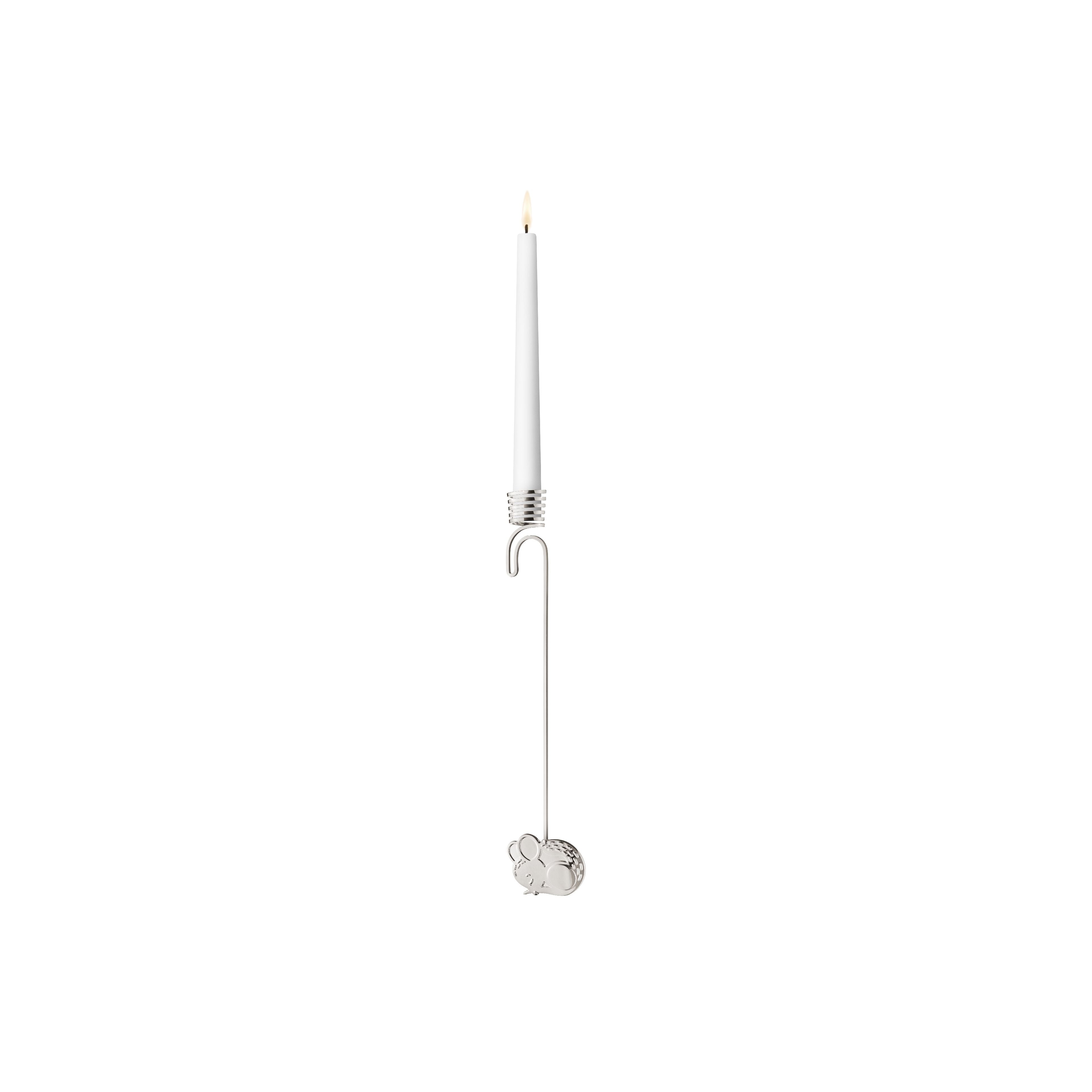 [product_category]-Georg Jensen 2023 Christmas Candleholder Mouse, Palladium Plated-Georg Jensen-5713275236597-10020173-GEO-1
