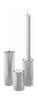 Georg Jensen Bernadotte Tealight & Candle Holder, Set Of 3, Stainless Steel