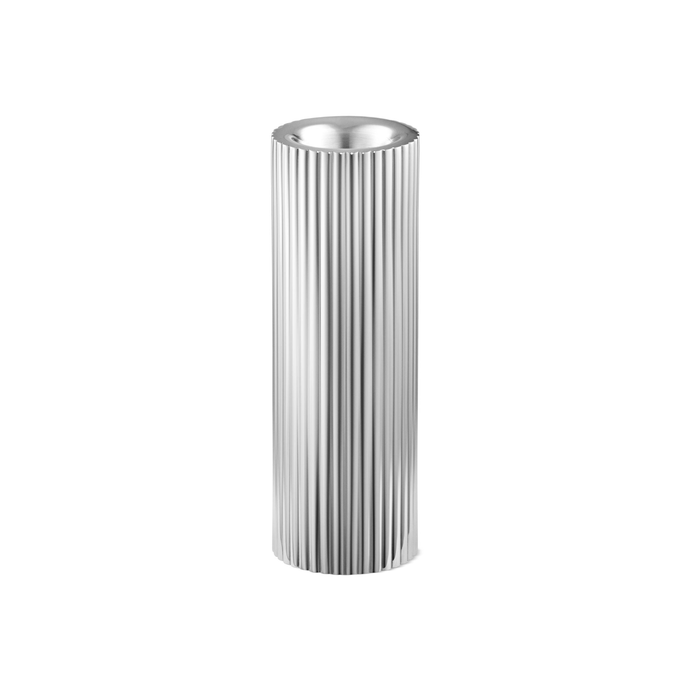 [product_category]-Georg Jensen Bernadotte Tealight & Candle Holder, Set Of 3, Stainless Steel-Georg Jensen-5713275209447-10019290-GEO-8