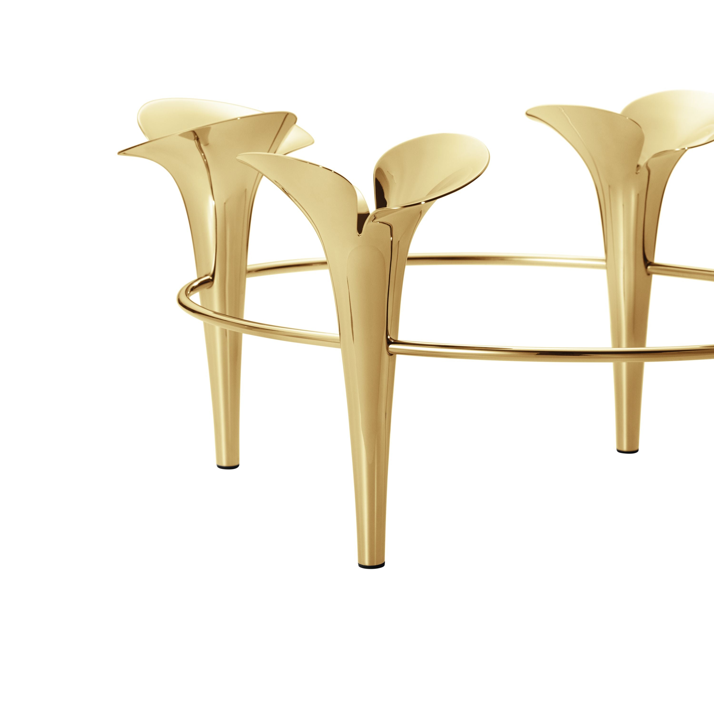 [product_category]-Georg Jensen Bloom Botanica Taper Candleholder 4 Candles, Gold-Georg Jensen-5713275239505-10020195-GEO-3