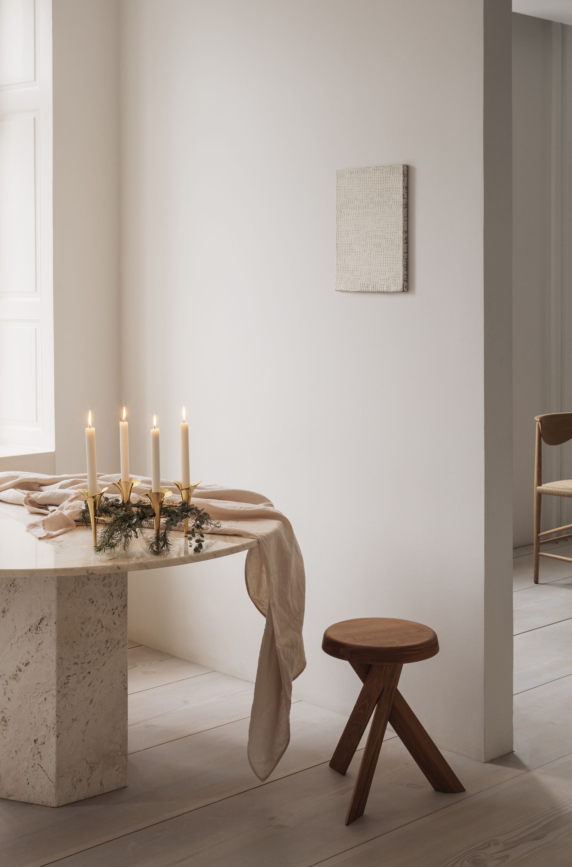 [product_category]-Georg Jensen Bloom Botanica Taper Candleholder 4 Candles, Gold-Georg Jensen-5713275239505-10020195-GEO-4