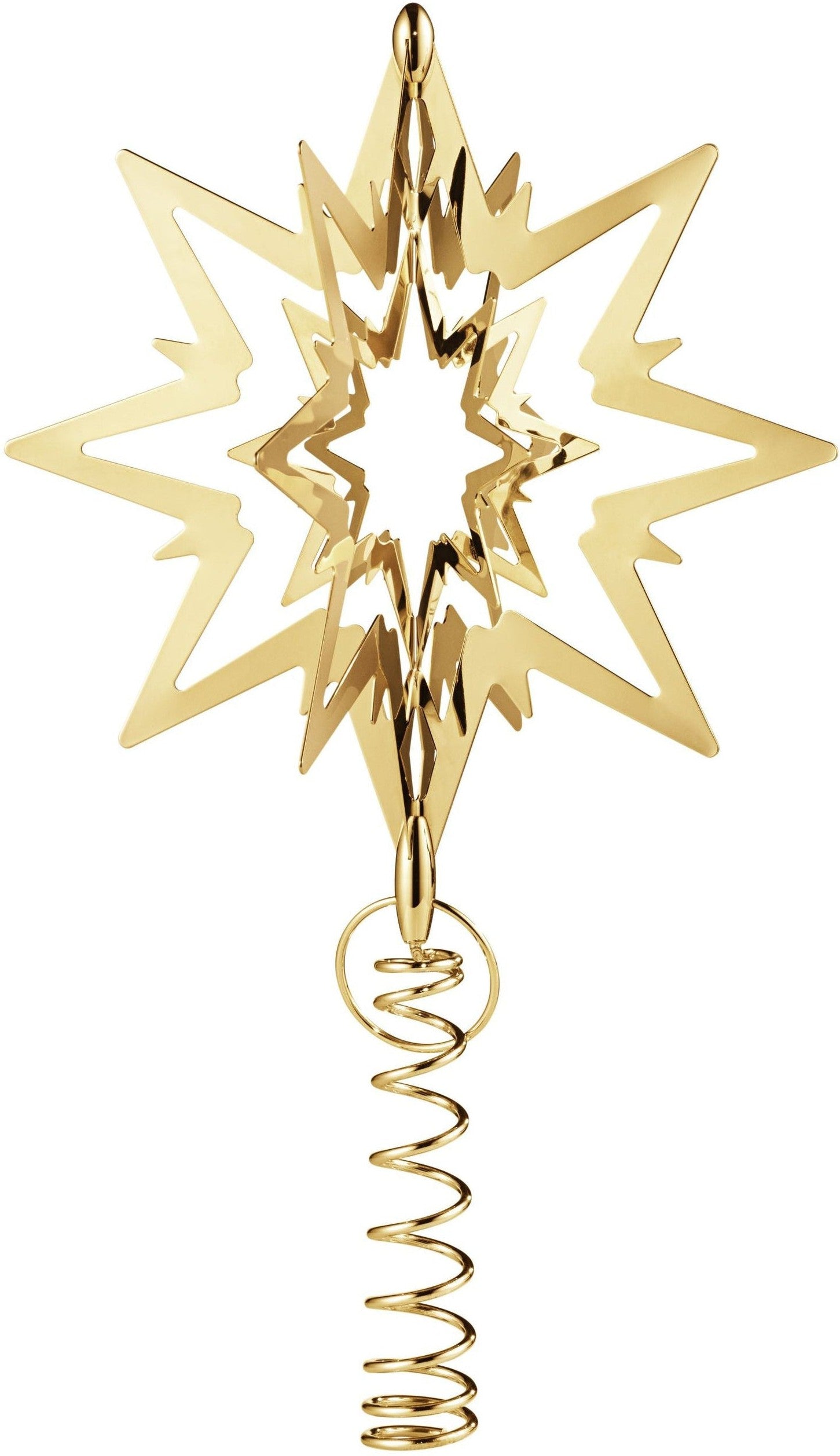 [product_category]-Georg Jensen Christmas Tree Star Gold Plating, 17 Cm-Georg Jensen-5713275057345-10013714-GEO-1