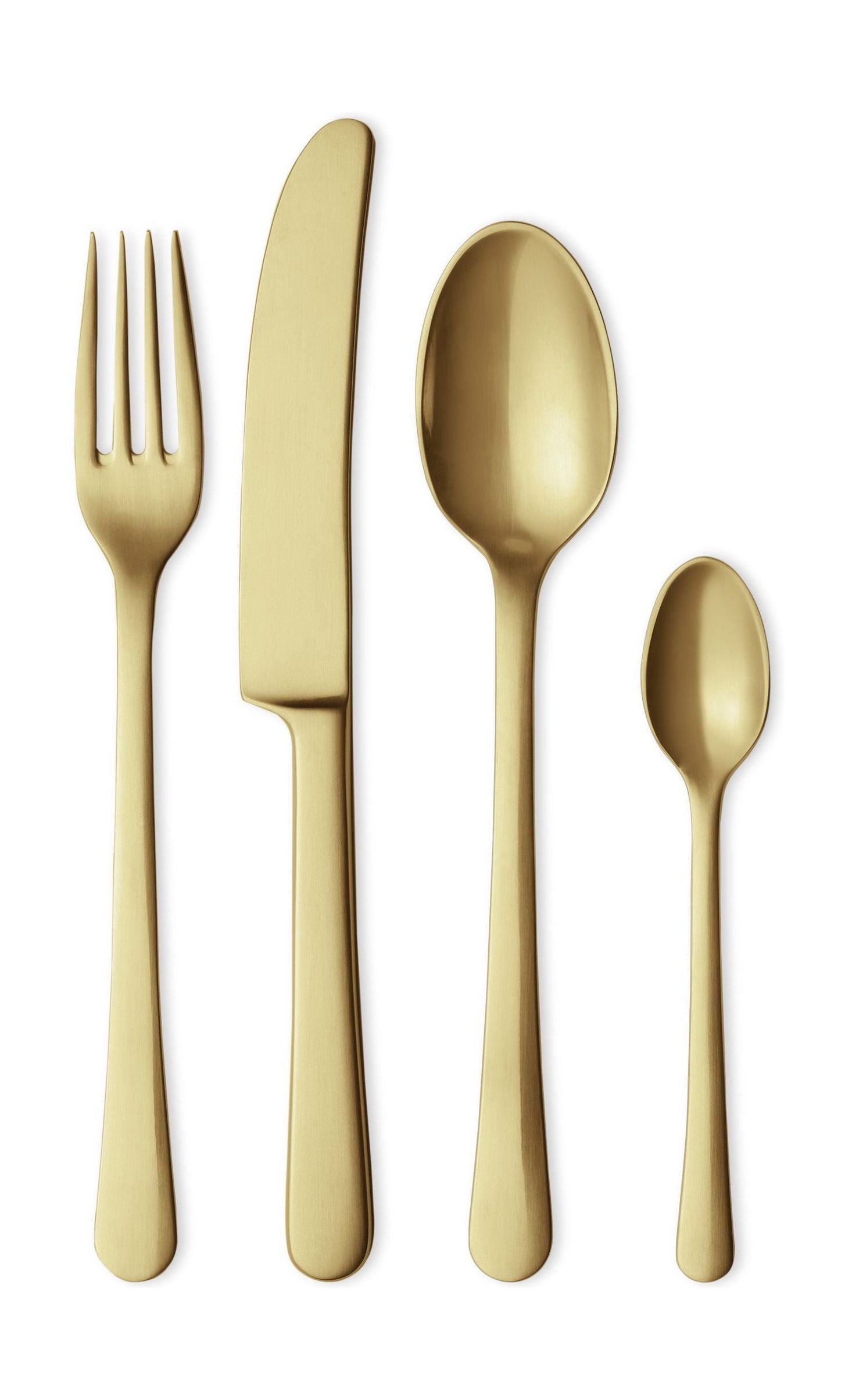 [product_category]-Georg Jensen Copenhagen Cutly Mat Gold, 4 Piece Set-Georg Jensen-5713275224259-10019716-GEO-1