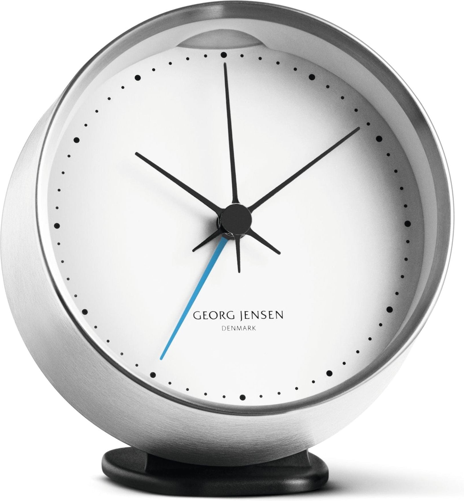 [product_category]-Georg Jensen Hk Alarm Clock Stainless Steel, 10 Cm-Georg Jensen-5705145077591-3587585-GEO-1