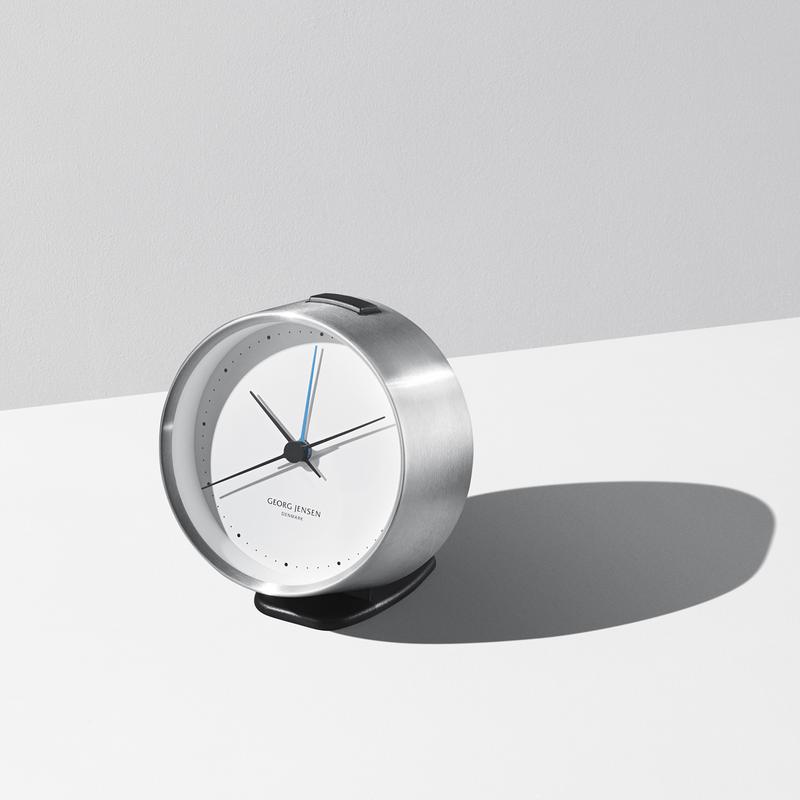 [product_category]-Georg Jensen Hk Alarm Clock Stainless Steel, 10 Cm-Georg Jensen-5705145077591-3587585-GEO-2